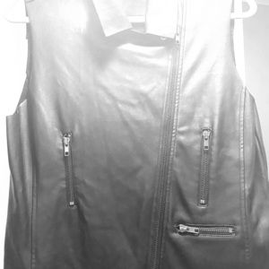 Black Leather Vest